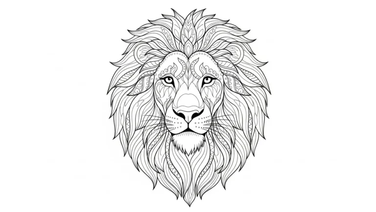 24 Animals Adult Coloring Pages Featuring Cute and Majestic Designs