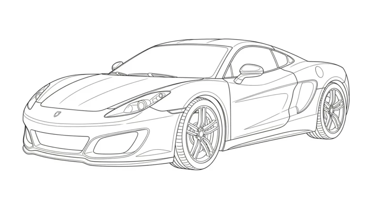21 Fast Car Coloring Pages for Speed Lovers
