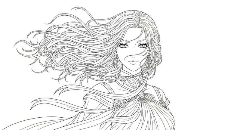 23 Anime Adult Coloring Pages That Are Stylish and Expressive