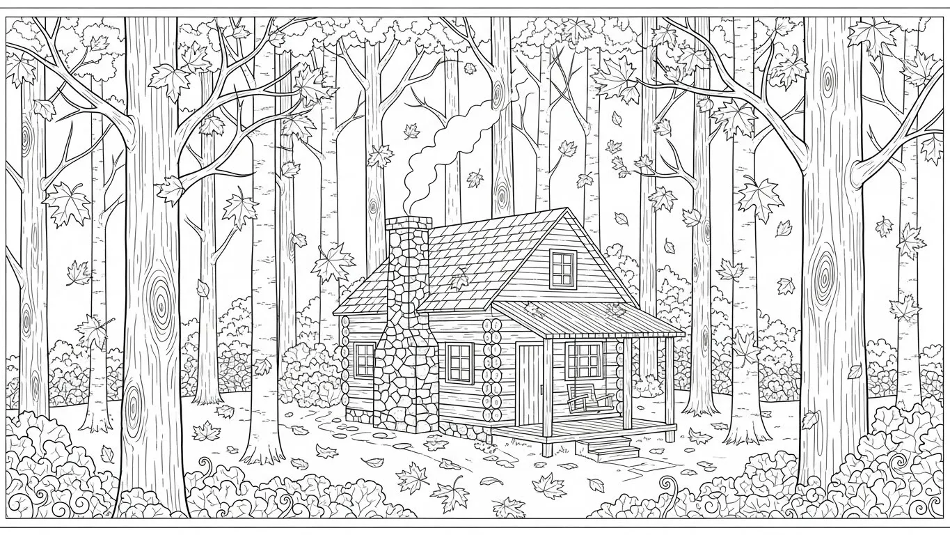 25 Fall Adult Coloring Pages with Cozy Autumn Vibes