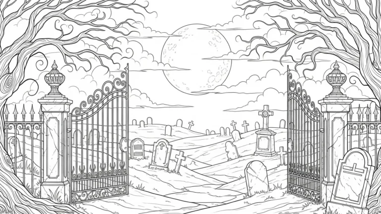 20 Halloween Adult Coloring Pages That Are Spooky Yet Beautiful