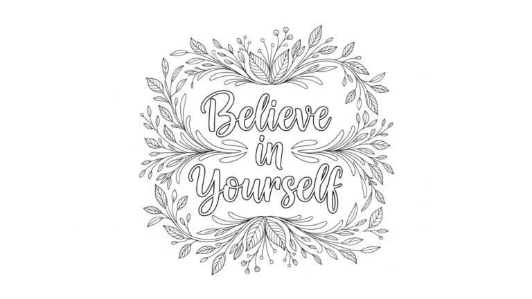 23 Motivational Quotes Adult Coloring Pages with Uplifting Messages