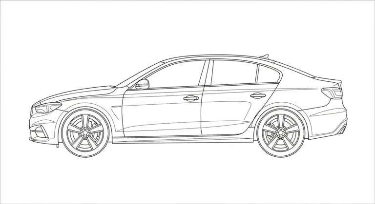 25 Practical Car Coloring Pages for Stress Free Printing