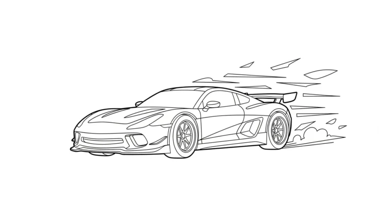 21 Thrilling Racing Car Coloring Pages Packed With Action