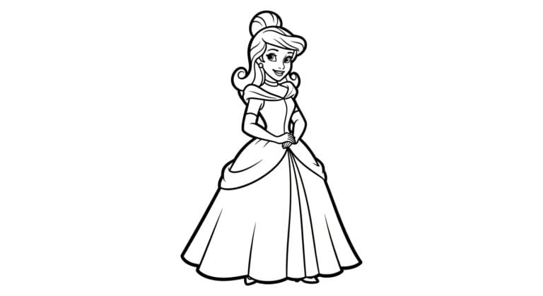 22 Adorable Disney Princess Coloring Pages Kids Find Magical
