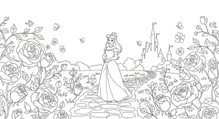 23 Relaxing Disney Coloring Pages For Adults To Unwind Slowly