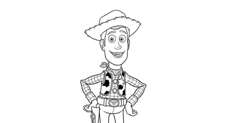 25 Charming Woody Coloring Pages For Toy Story Lovers