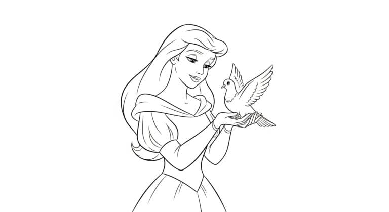 25 Gorgeous Disney Princess Coloring Pages For Magical Moments