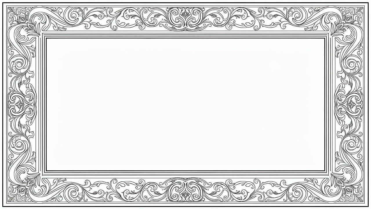 25 Blank Coloring Pages for Total Creative Freedom