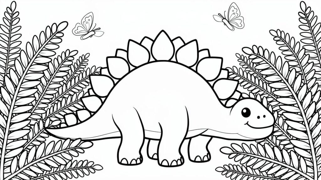 18 Bold Line Coloring Pages Perfect for Beginners and Kids
