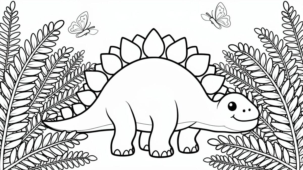 18 Bold Line Coloring Pages Perfect for Beginners and Kids