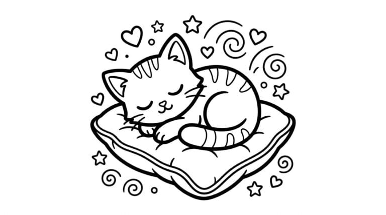 17 Cute Coloring Pages for Cozy Feel Good Moments